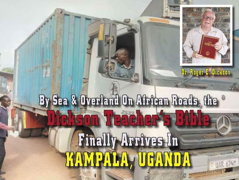 teachers bibles arrive in Kampala